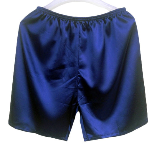 Oxford Blue Opulent Satin Boxer Shorts