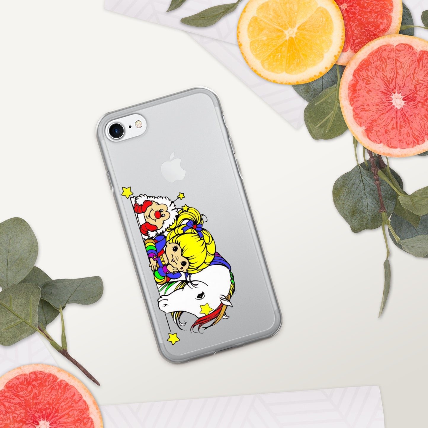 Rainbow Bright Clear Silicone iPhone Case
