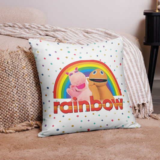 Rainbow Zippy and George Pillow Case