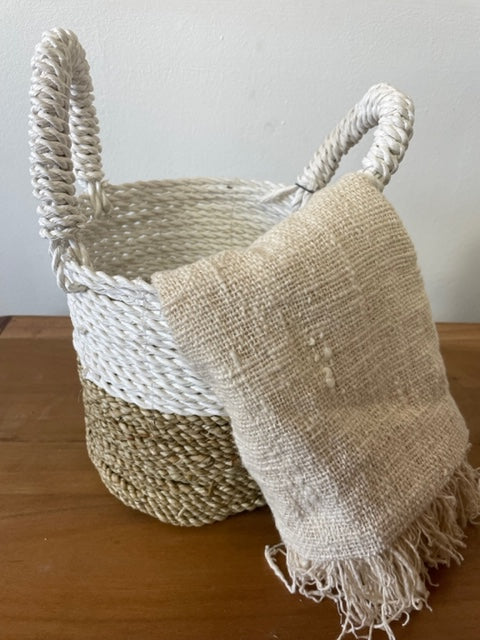 Set of 3 Seagrass Basket Storage Solution