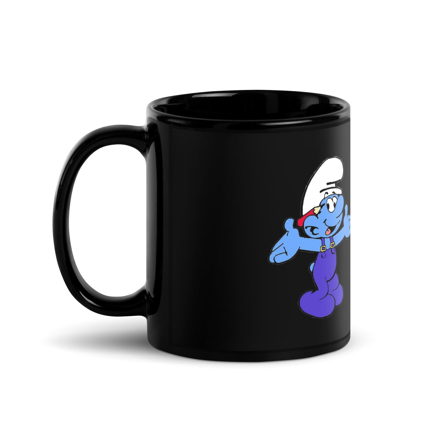 Smurf's Mug 'talk to myself' funny ceramic coffee mug.