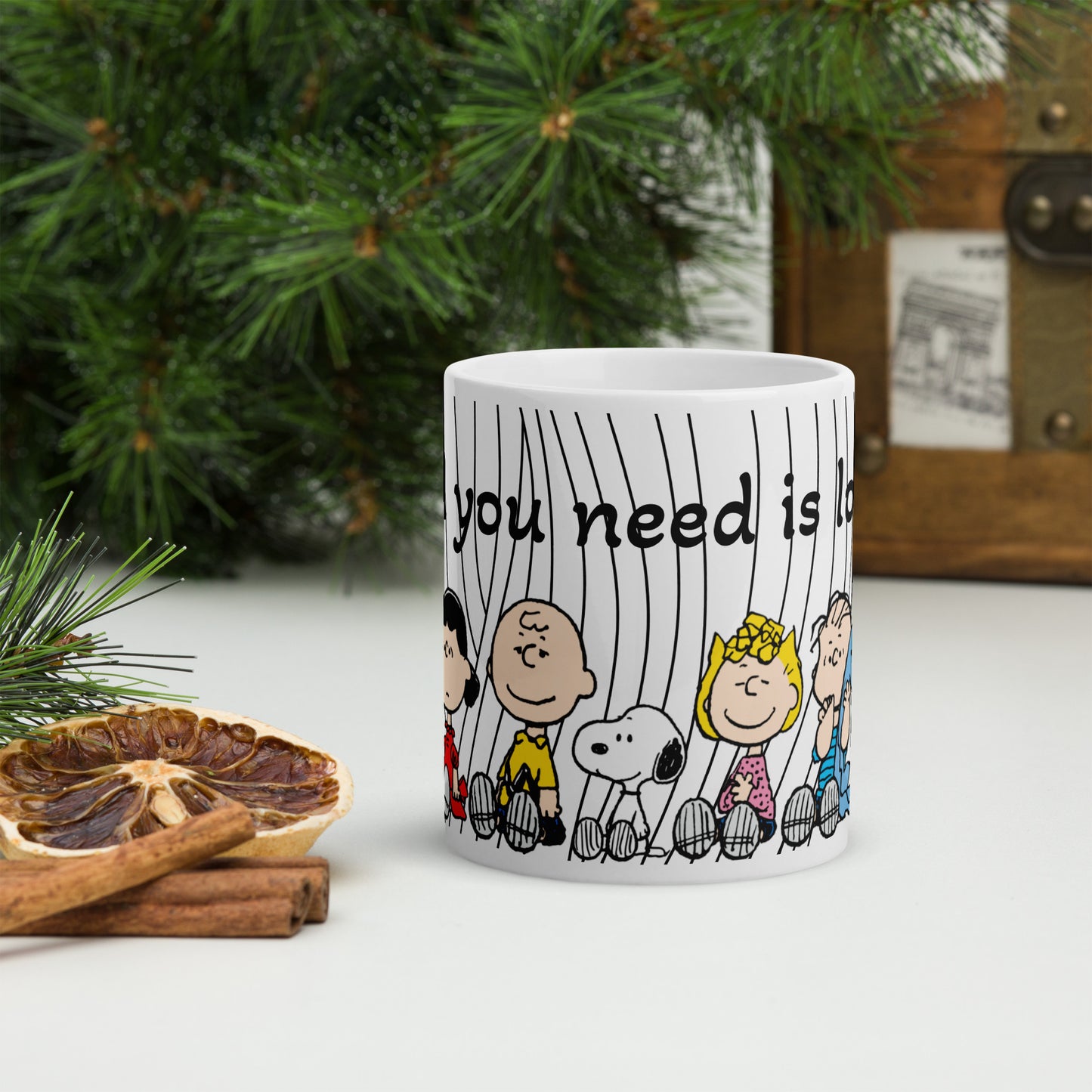 Peanuts Snoopy All You Need Is Love Ceramic Mug