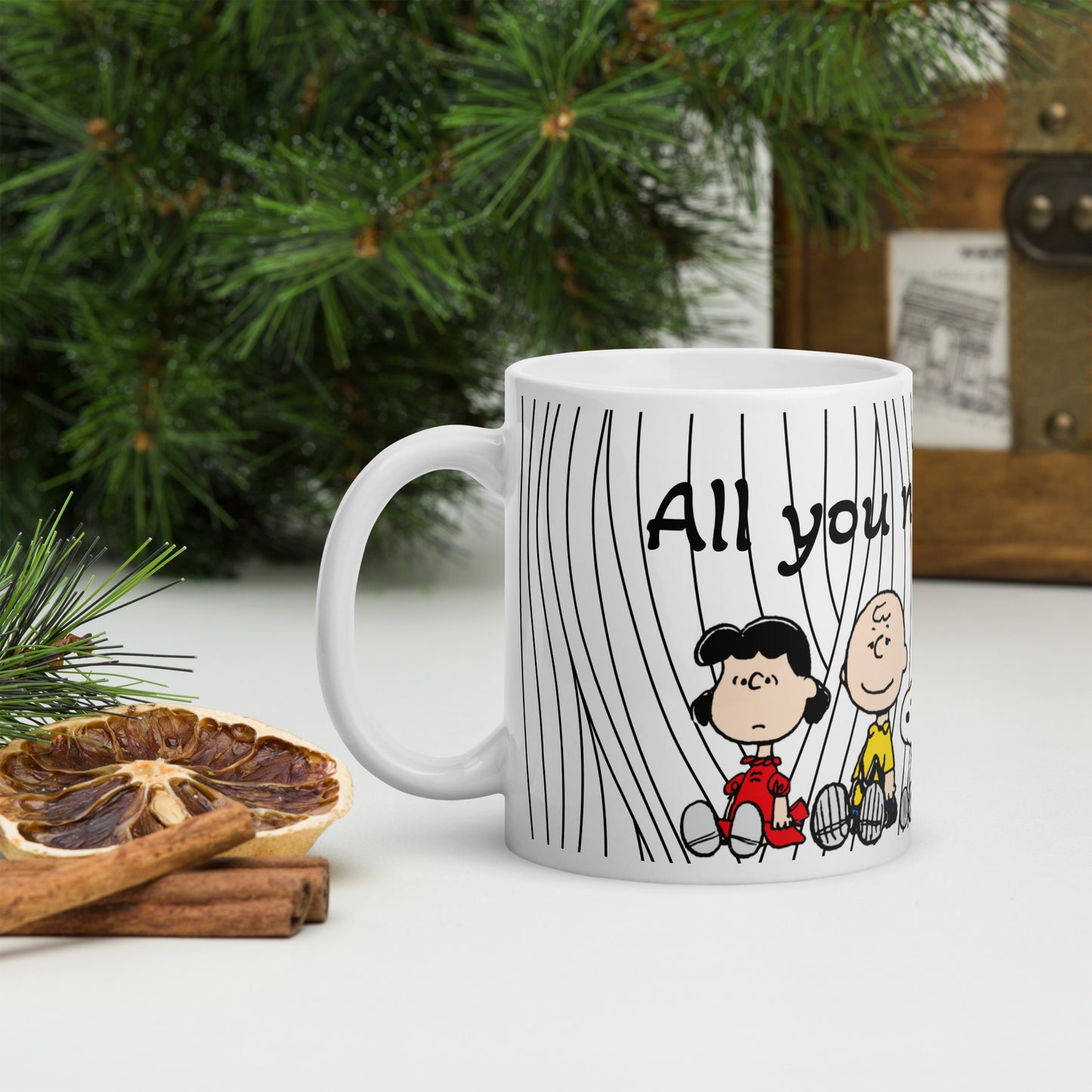 Peanuts Snoopy All You Need Is Love Ceramic Mug